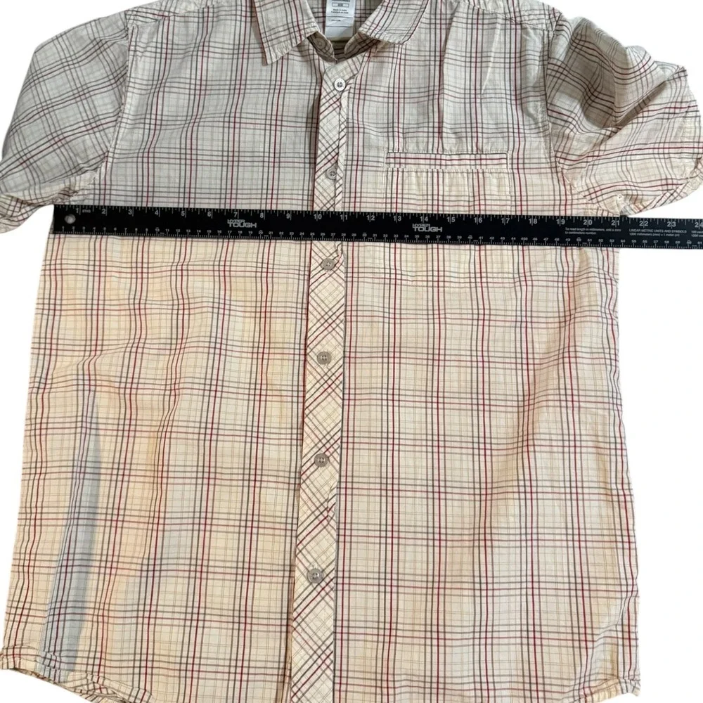The North Face A5 Series Mens Medium‎ Plaid Short Sleeve Button Down Preppy